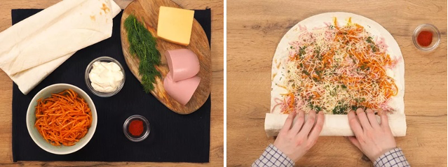 Рулет из лаваша – рецепты простой и вкусной начинки!