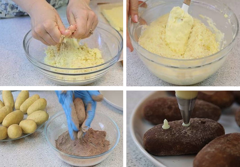 Вкусные рецепты пирожного «картошка» в домашних условиях!